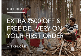EXTRA 500 OFF & FREE DELIVERY ON YOUR FIRST ORDER