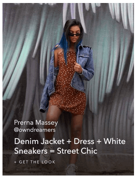 Denim Jacket + Dress + White Sneakers= Street Chic