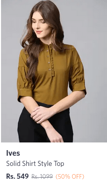 Ives Solid Shirt Style Top